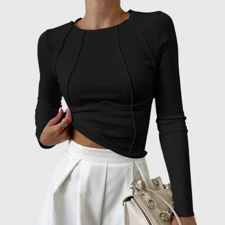 Rozminda | Longline Comfortable Long Sleeve Top