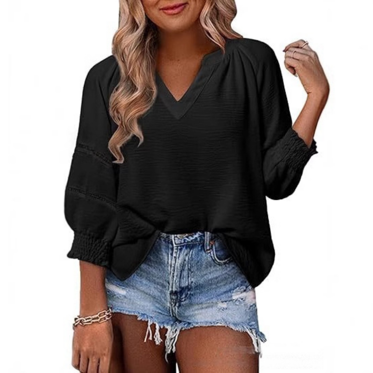 Gianna | Women's Casual Elegant Lantern Sleeve Summer Blouse