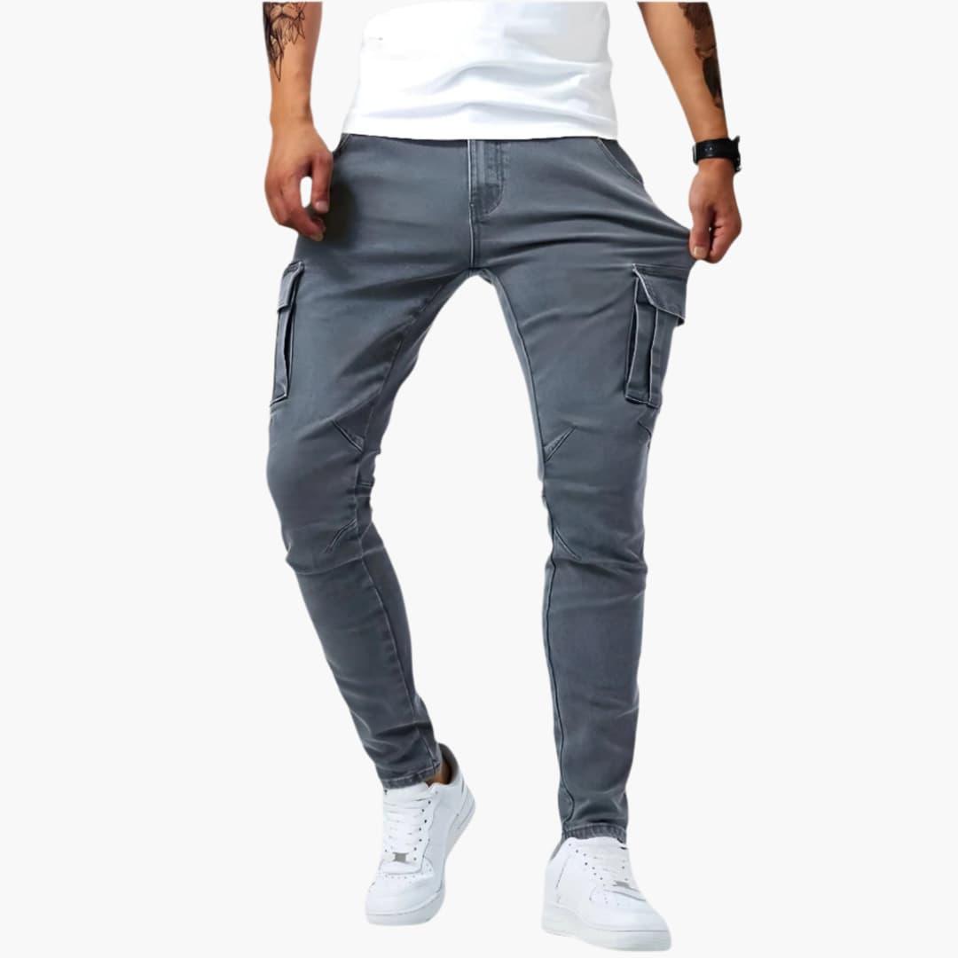 Samuel | Men's Stretch Cargo Trousers with Pockets
