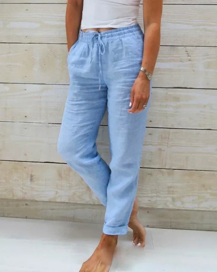 Melanie | Relaxed Casual Women's Trousers with Drawstring