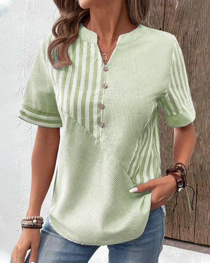 Sandra | Women's Relaxed Classic Striped Top