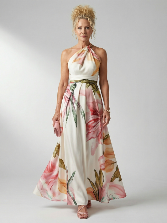 Amiel | Women's Light Floral Maxi Dress