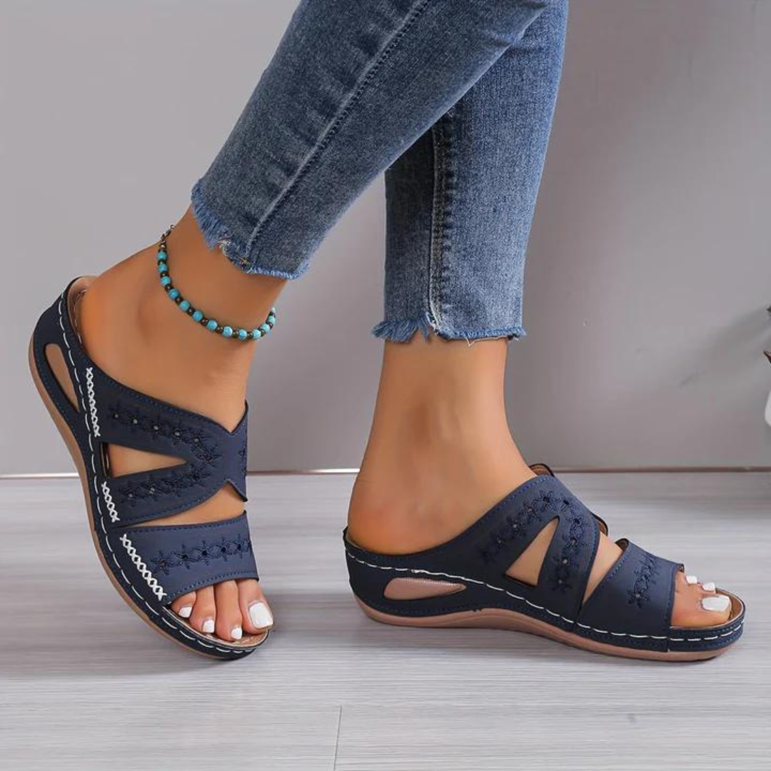 Women's Breathable Open-Toe Sandy's Everyday Comfort Orthopedic Sandals