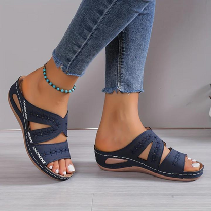 Women's Breathable Open-Toe Sandy's Everyday Comfort Orthopedic Sandals