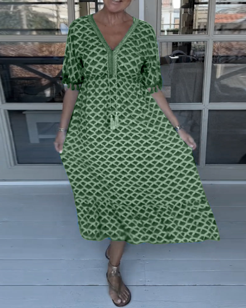 Tina | Women's Printed Casual Midi Dress