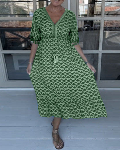 Tina | Women's Printed Casual Midi Dress
