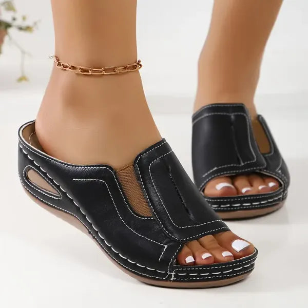 Women's Slip-Resistant Open-Toe Tessa Orthopedic Comfort Sandals with Arch Support