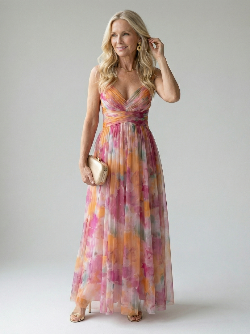 Isel | Women's Soft Wrap Maxi Dress