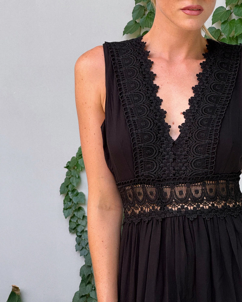 Stella | Women's Comfy V-Neck Tank Midi Dress