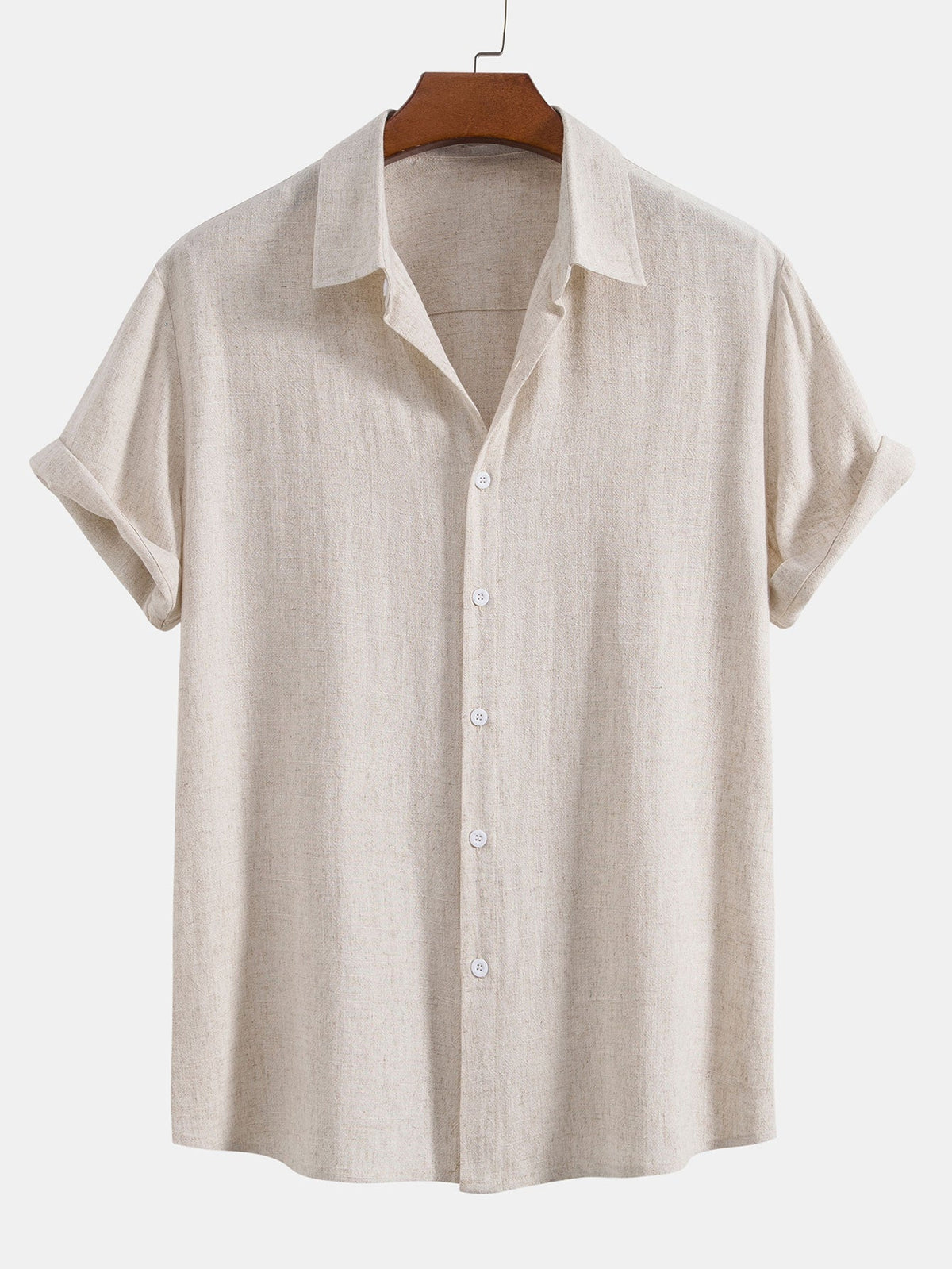 Men's Button-Up Shirt and Straight Leg Trousers in Blend