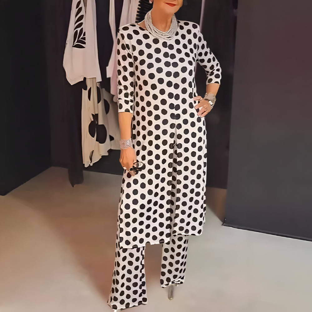 Marcella | Women's Relaxed Polka Dot Chic Set