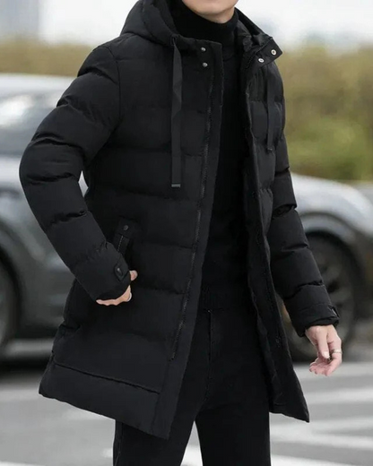 Men's Gianluca Long Winter Jacket with Long Sleeve