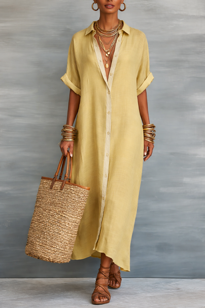 Manelle | Women's Maxi Dress with Minimalist Line