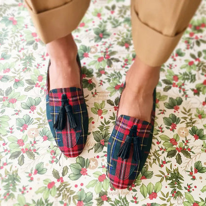 Slip-On Scottish Chic Loafer With Fringes
