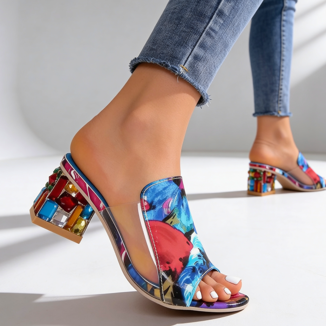 Odette | Jewel Heel Slides