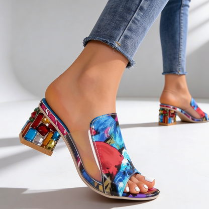 Odette | Jewel Heel Slides