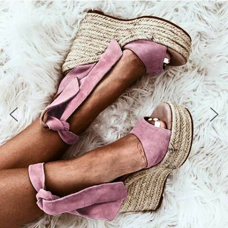 Serena | Women's Cushioned Open-Toe Elegant Espadrille Wedges