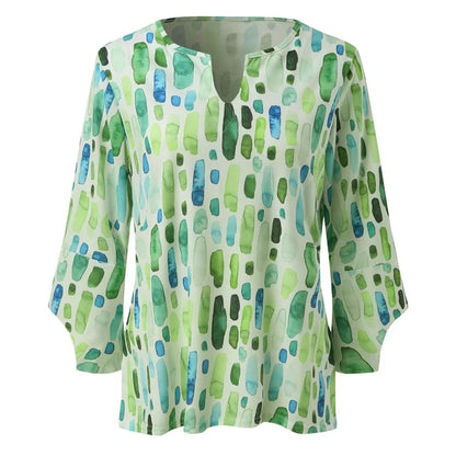 Julia | Women's Geometric Printed Loose Blouse