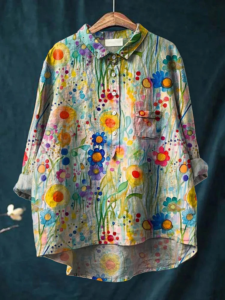 Hippie | Longline Peace Art Shirt