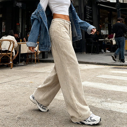 Women's Casual High-Waist Trousers, Relaxed Fit for Ultimate Comfort and Style