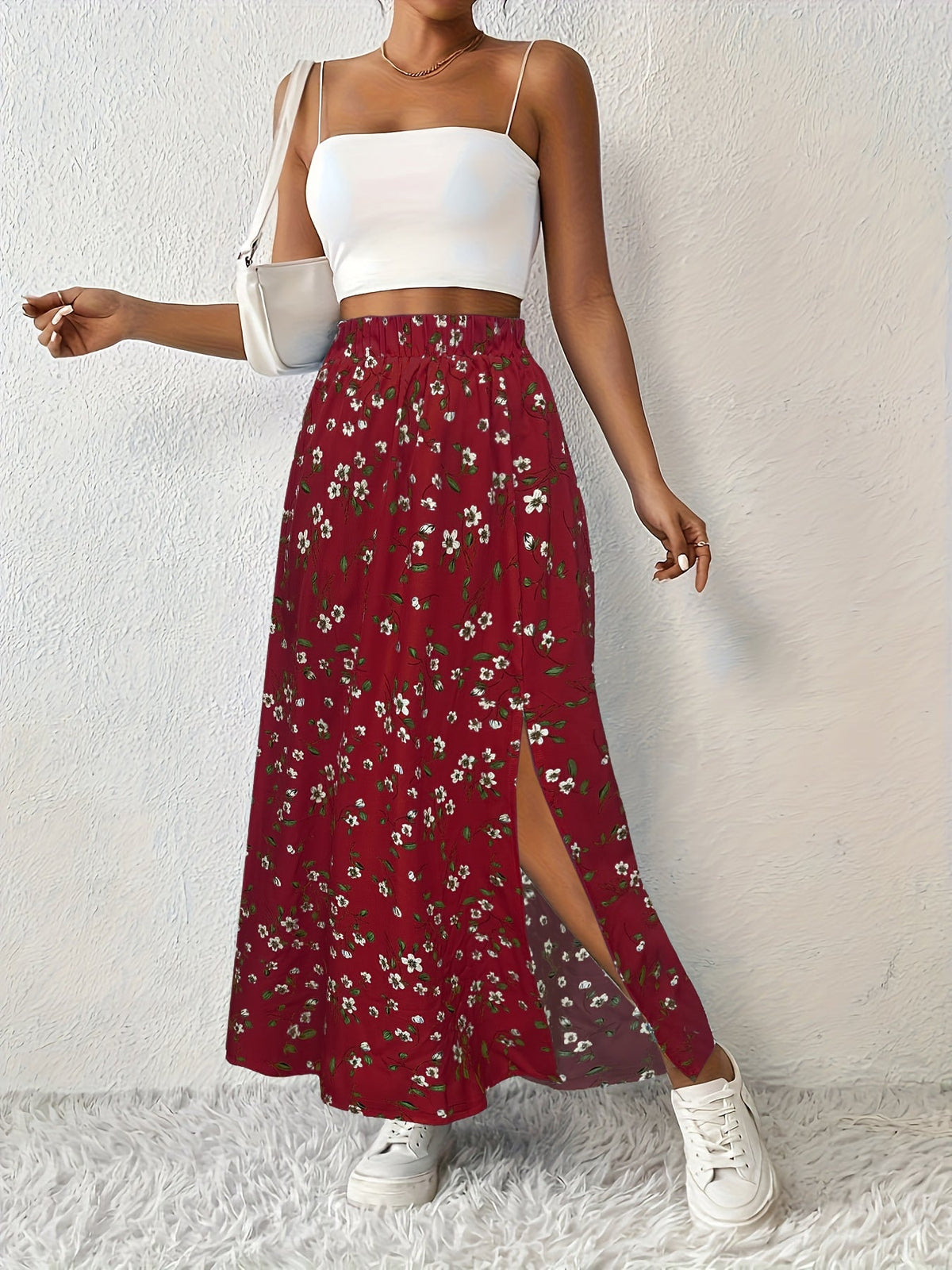 Paige | Women's Floral Print Maxi Skirt with Side Slit