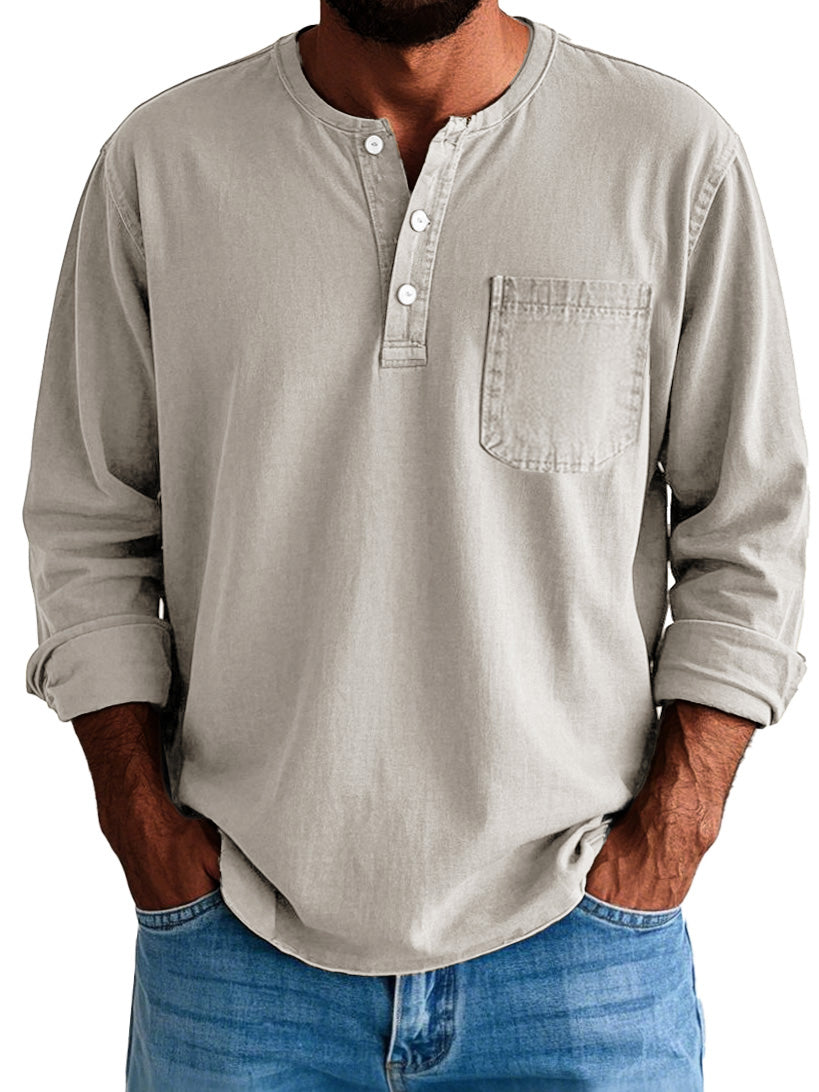 Logan | Men's Longline Long Sleeve Shirt