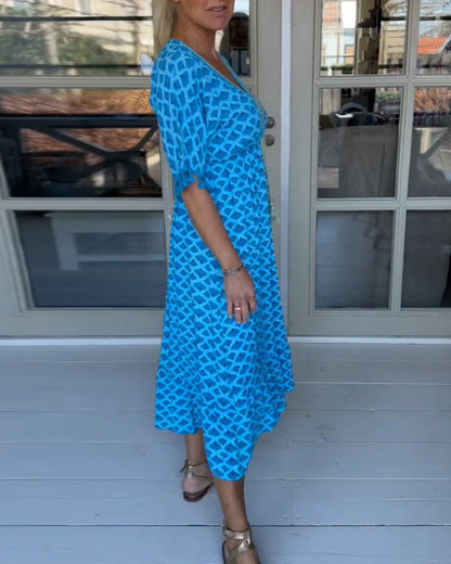 Tina | Women's Printed Casual Midi Dress