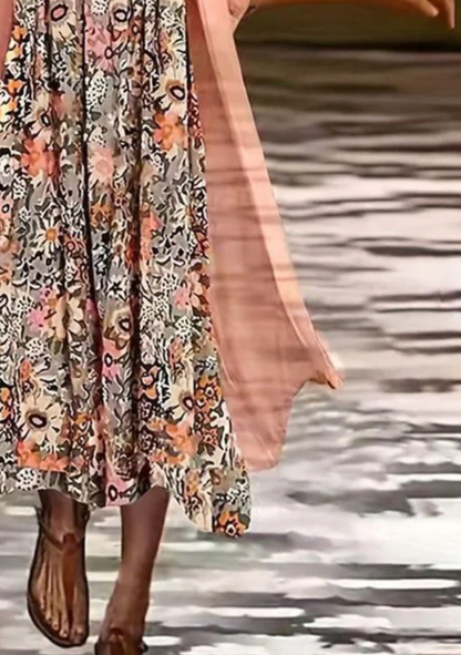 Essie | Women's Relaxed Floral Boho Midi Dress