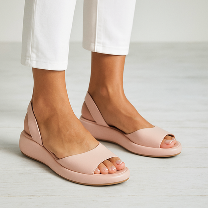 Women's Cushioned Slip-On Glenda Non-Slip Open-Toe Sandals