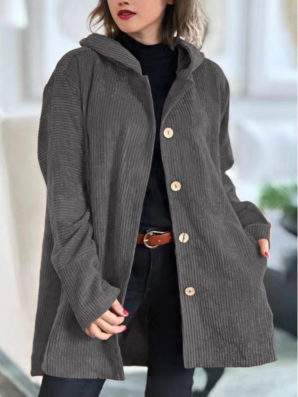 Cordia | Women's Cozy Hooded Jacket with Hooded