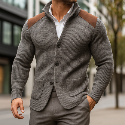 Silvoro | Men's Texture Blazer with Pockets