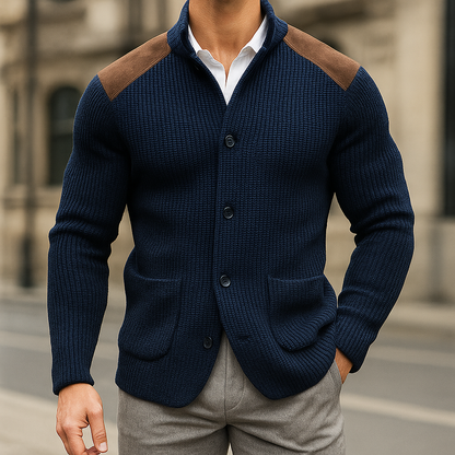 Silvoro | Men's Texture Blazer with Pockets
