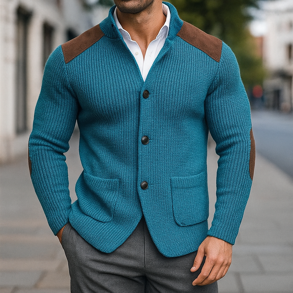 Silvoro | Men's Texture Blazer with Pockets