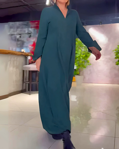 Zoe | Women's Comfortable Maxi Dress with Side Slit