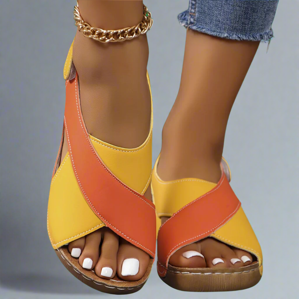 Hildegard | Women's Cushioned Open-Toe Orthopedic Sandals for Premium Comfort