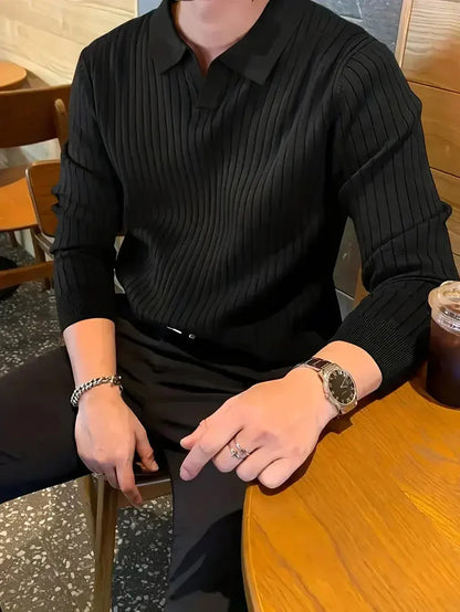 Men's Brit & Boho | Ribbed Pullover Shirt