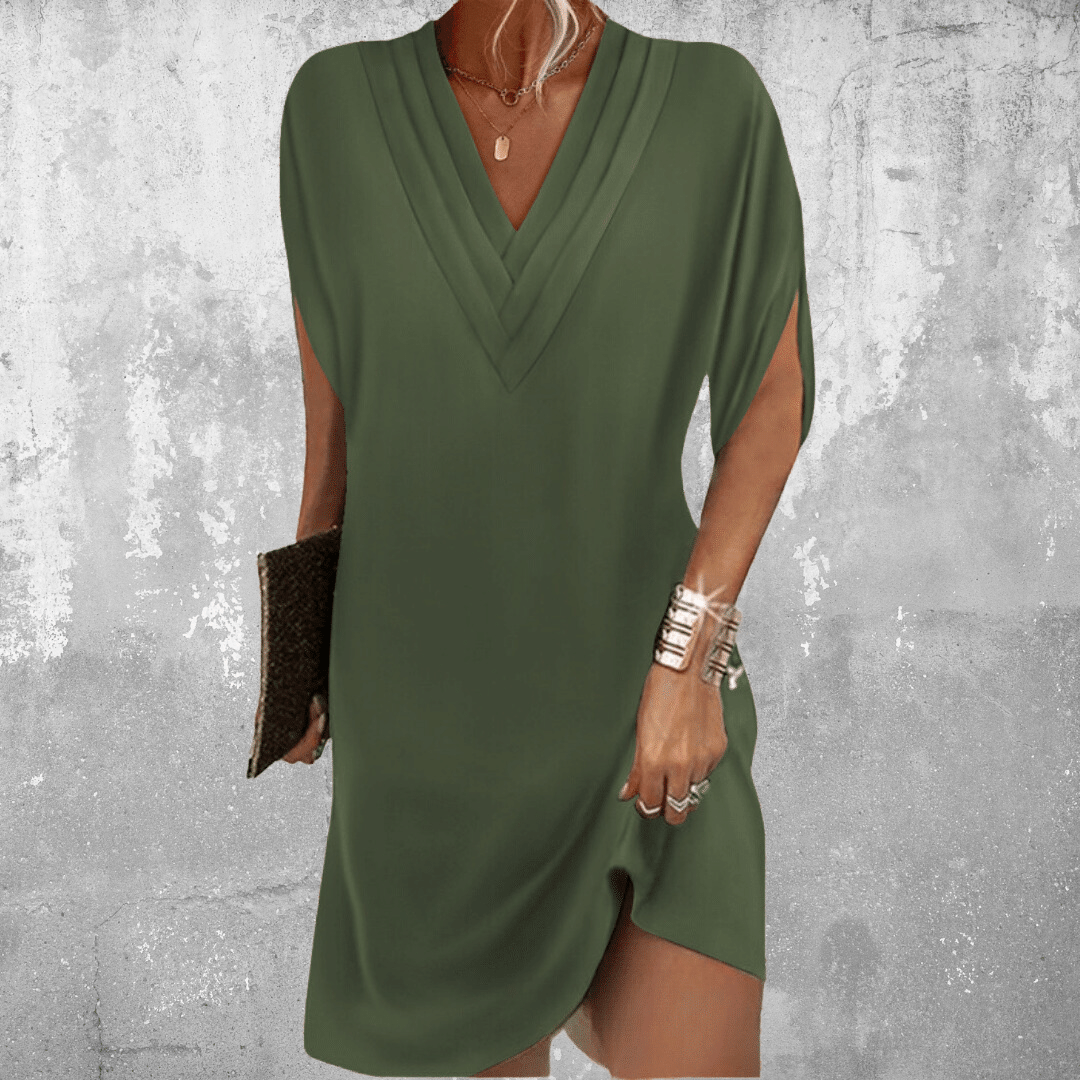 Minetta | Women's Elegant Tummy Covering Midi Dress