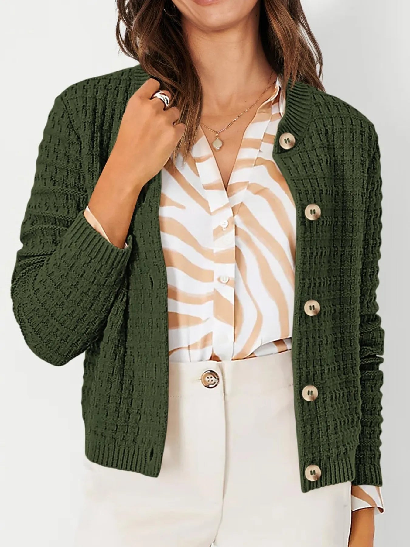 Harper | Women's Cardigan with Button Placket