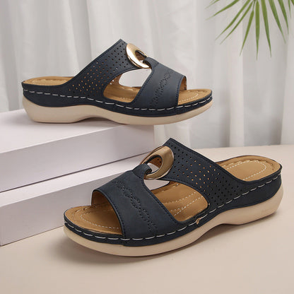 Sonia | Orthopedic Metal Ring Sandals