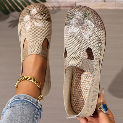 Orthopedic Slip-On Chic Embroidered Women's Breathable Shoes