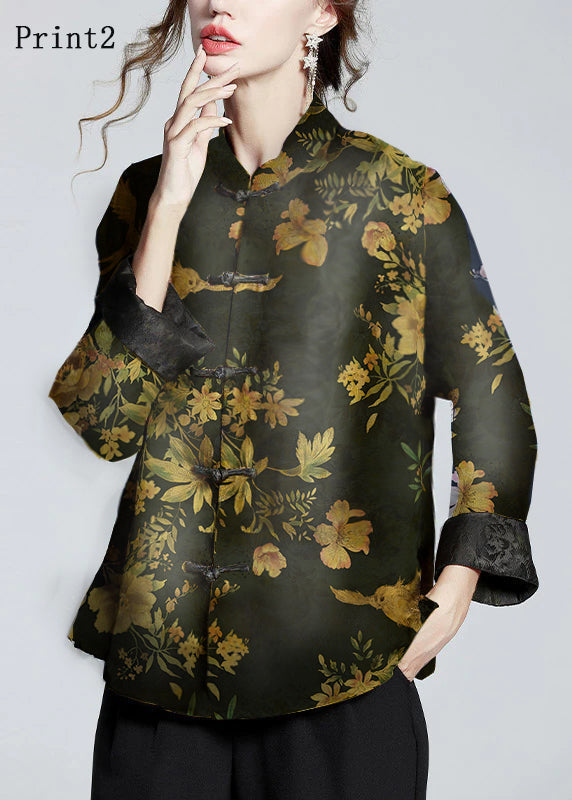 Mei | Women's Relaxed Chinese-Style Stand Collar Coat