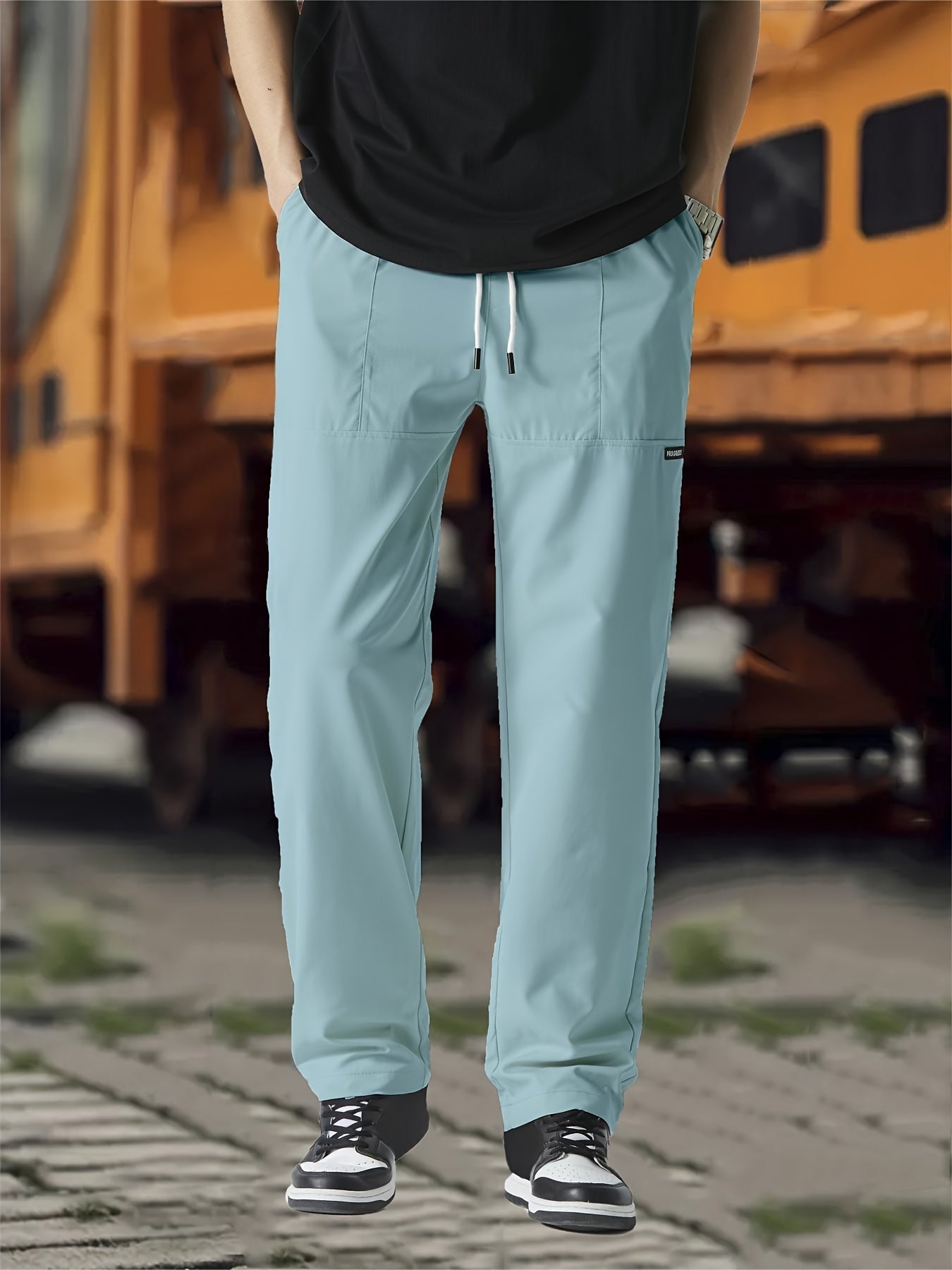Gideon | Men's Relaxed Straight Leg Joggers with Drawstring