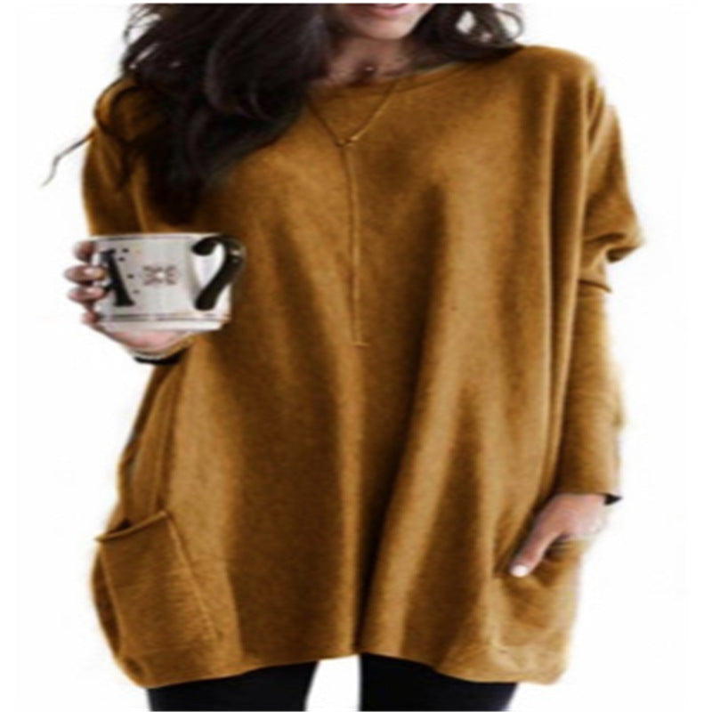 Paris | Women's Longline Relaxed Casual Long Sleeve Lightweight Sweatshirt