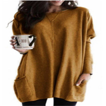 Paris | Women's Longline Relaxed Casual Long Sleeve Lightweight Sweatshirt