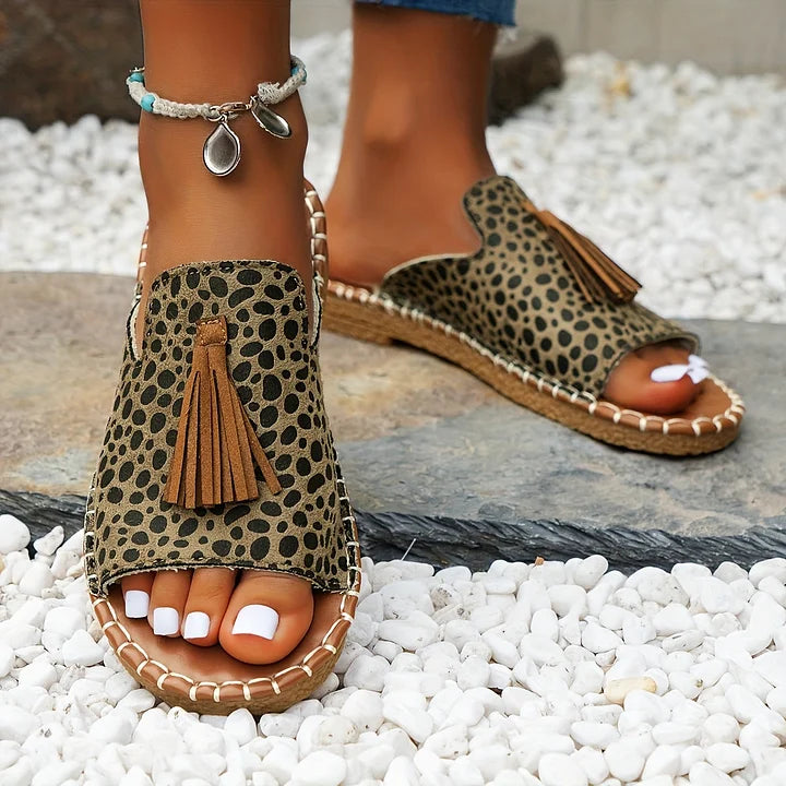 Leena | Women's Cushioned Open-Toe Comfortable Flat Orthopedic Sandals
