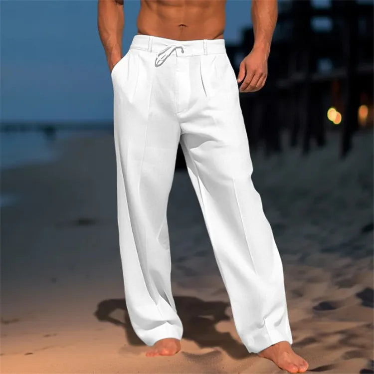 Nerry | Men's Relaxed Beach Trousers with Drawstring