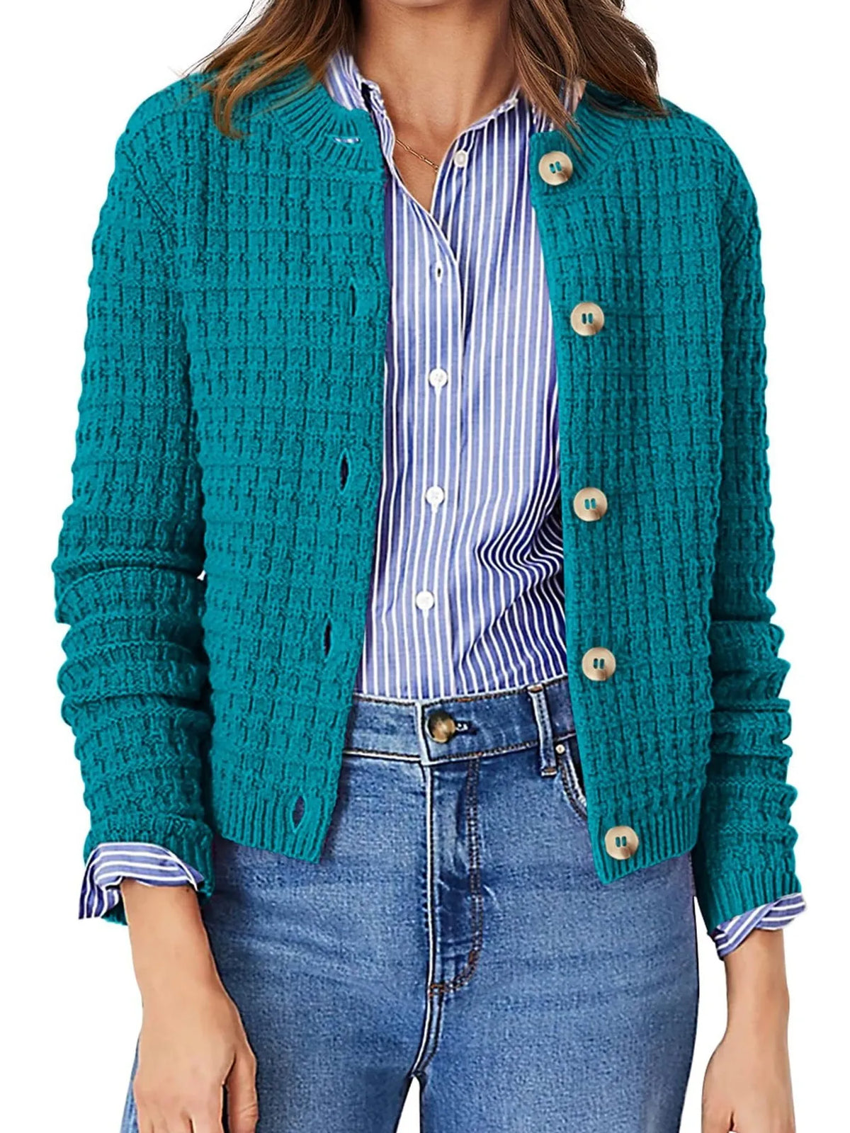 Harper | Women's Cardigan with Button Placket
