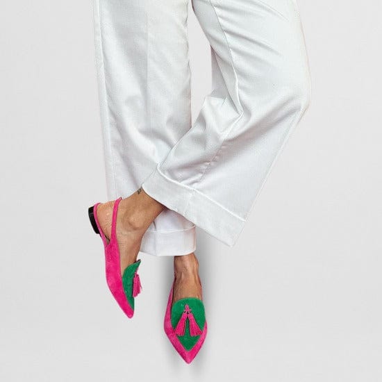 Frendessa | Women's Cushioned Slip-On Fringe Ballet Flats