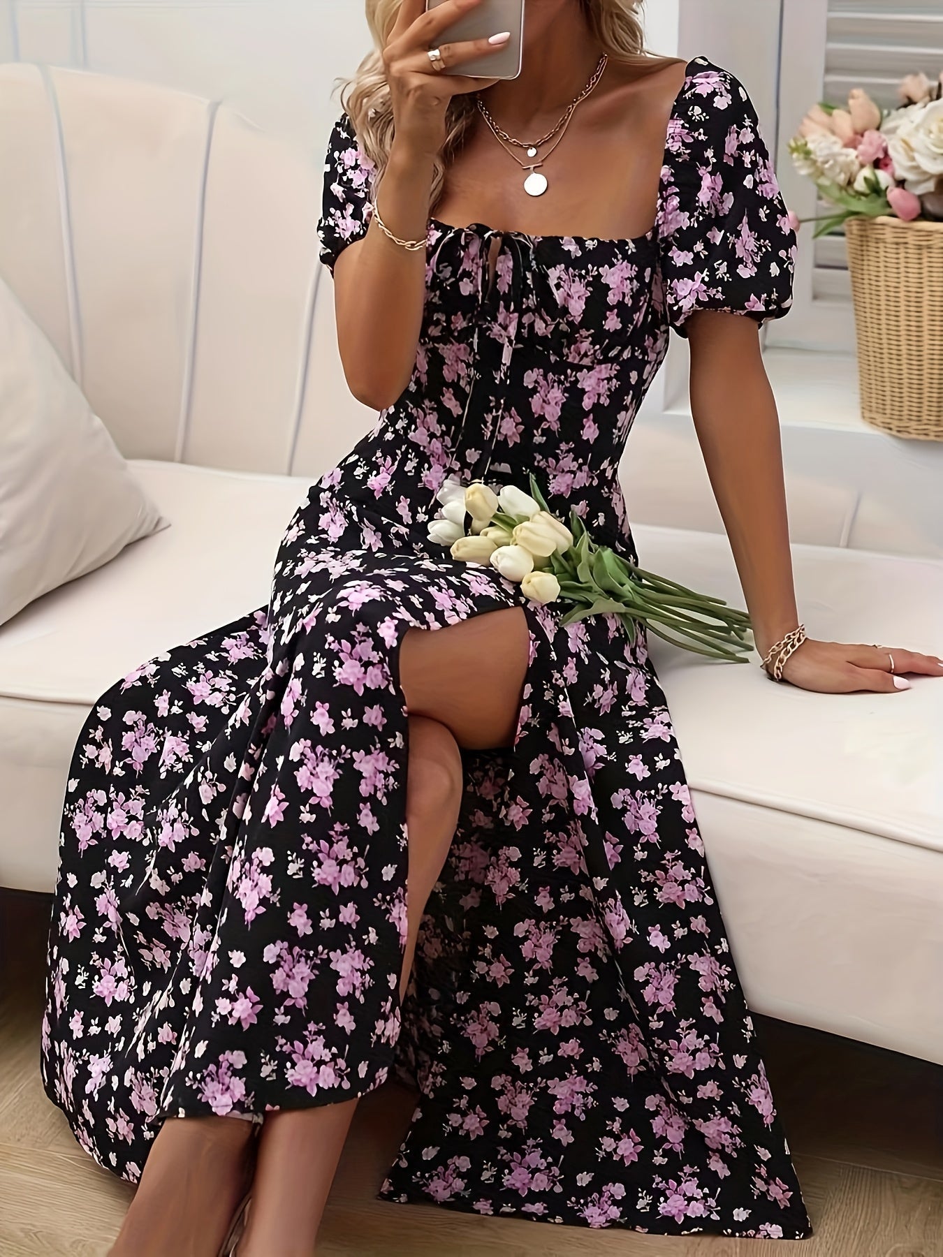 Mirella | Women's Floral Midi Dress