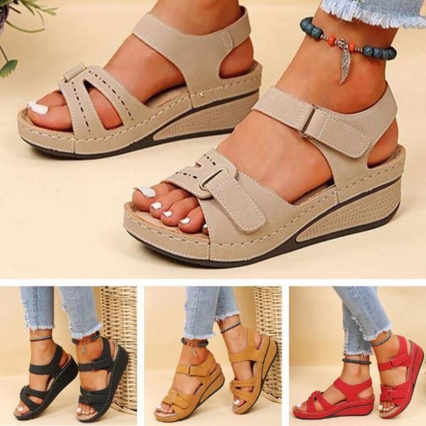 Orthopedic Open-Toe Helene Women's Comfortable Sandals with Arch Support